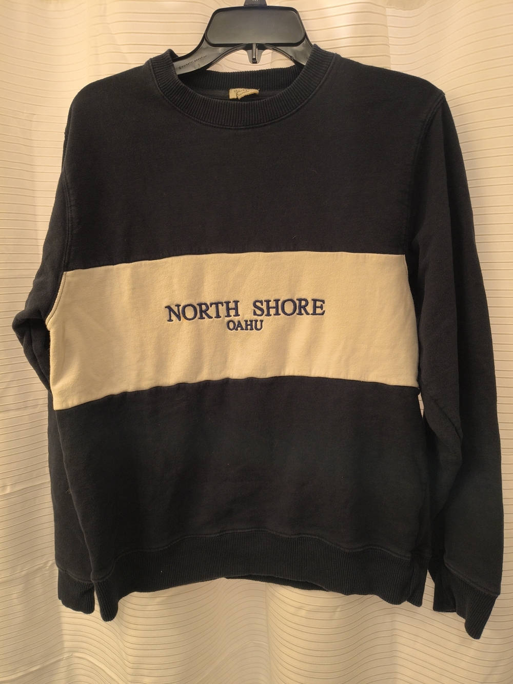 Crewneck Sweatshirt - Black & Cream